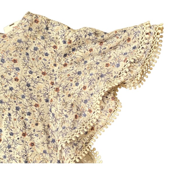 Bundle of 3 Tops Double Ruffle Flutter Short Sleeve Fairy Floral Womens Plus 2X - Picture 11 of 14